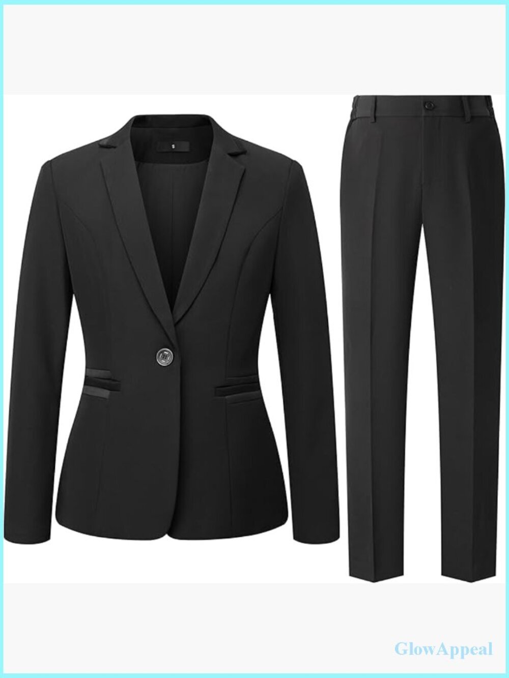 2 Piece Suit Set Dressy Blazer Pants Business Casual Outfits